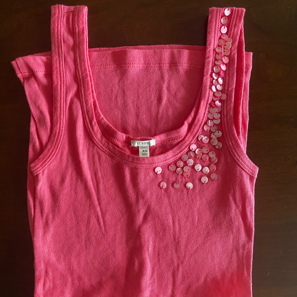 Jcrew x small tank top in coral. New and never worn